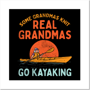 Real Grandmas Go Kayaking Posters and Art